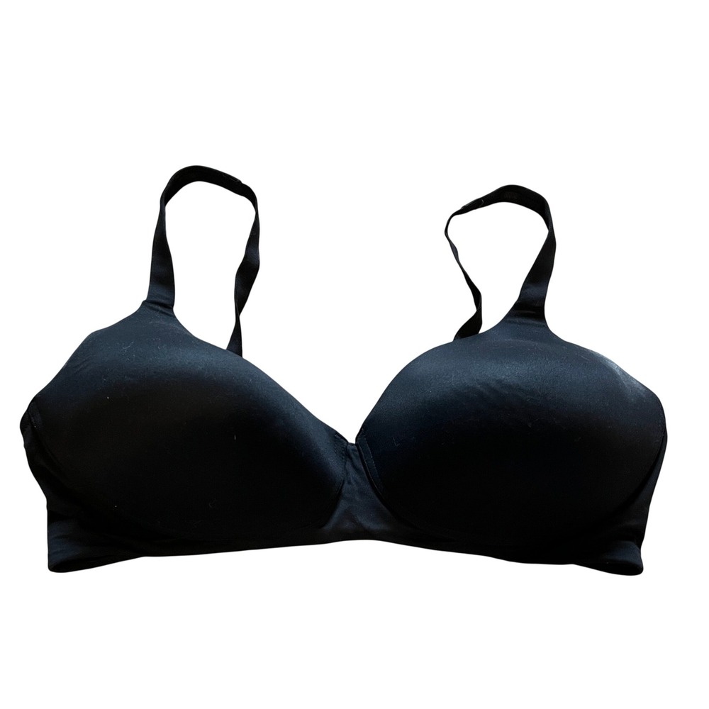 Soma Embraceable Wireless Bra Black 40D Molded Cup Adjustable Straps 052201